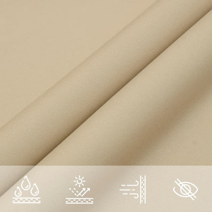vidaXL Sonnensegel Oxford-Gewebe Dreieckig 3,5x3,5x4,9 m Beige