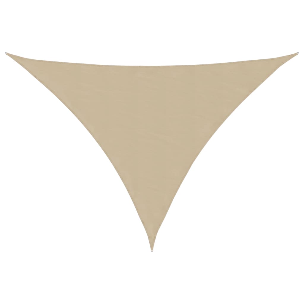 vidaXL Voile d'ombrage en tissu Oxford triangulaire 4x5x5 m beige