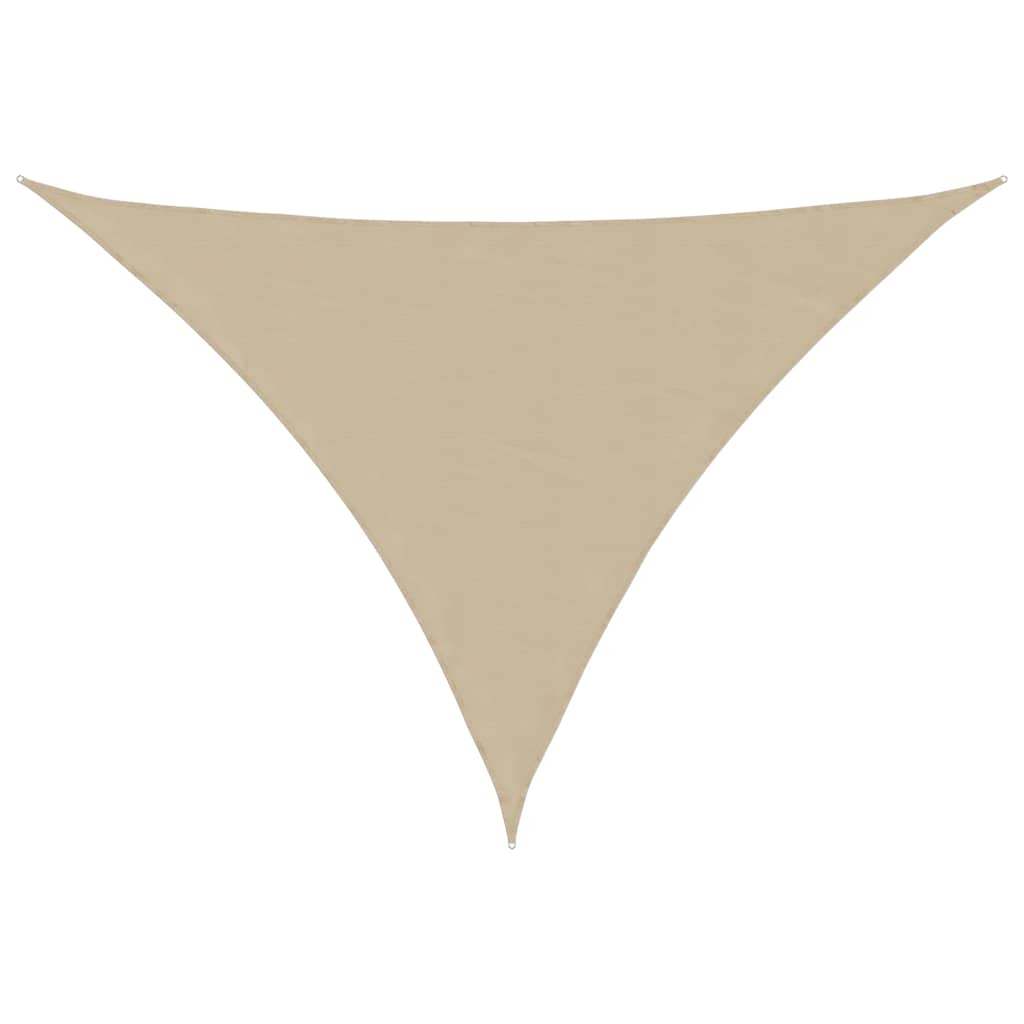 vidaXL Sonnensegel Oxford-Gewebe Dreieckig 4x5x6,4 m Beige