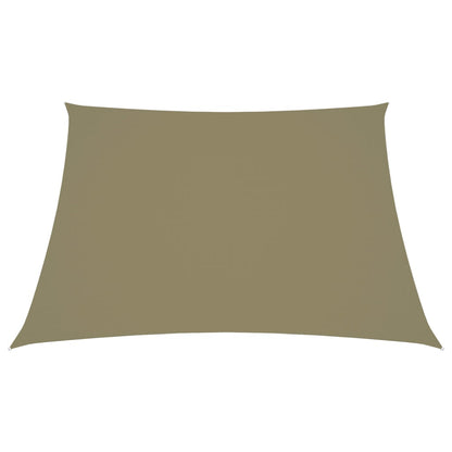 vidaXL Sonnensegel Oxford-Gewebe Trapezförmig 2/4x3 m Beige