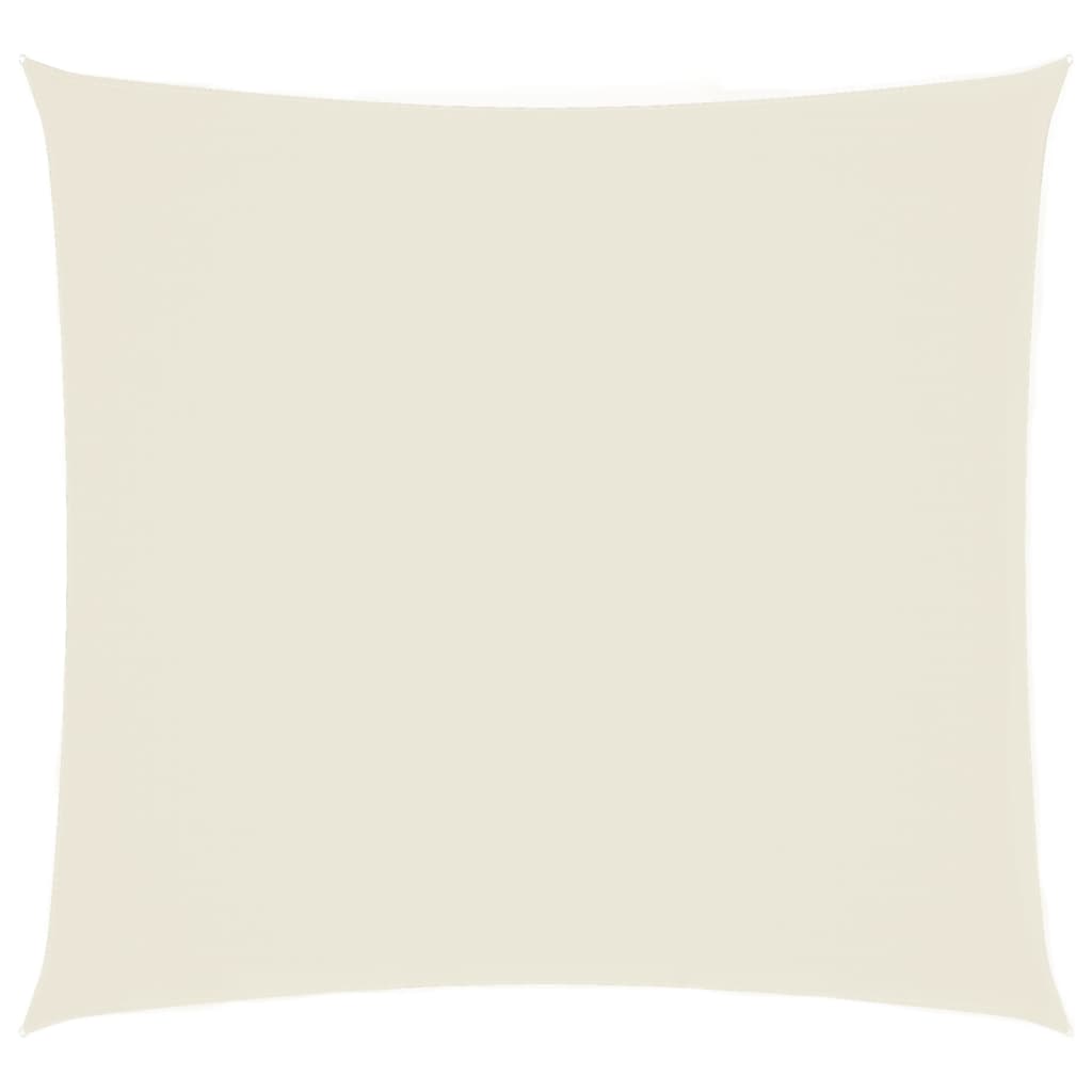 vidaXL Sonnensegel Oxford-Gewebe Quadratisch 2,5x2,5 m Cremeweiß