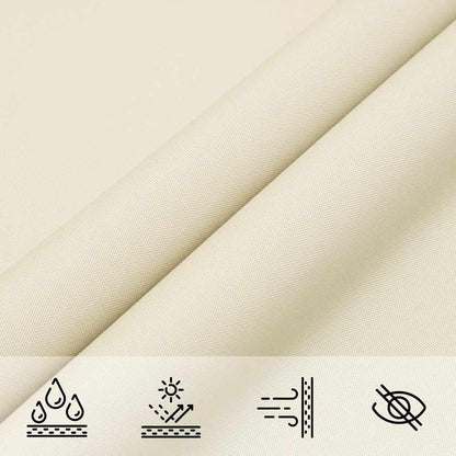 vidaXL Sonnensegel Oxford-Gewebe Quadratisch 3x3 m Creme