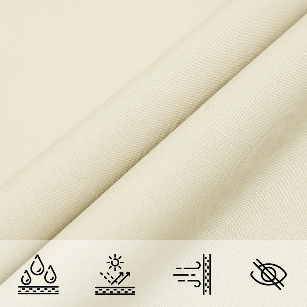 vidaXL Sonnensegel Oxford-Gewebe Quadratisch 6x6 m Creme
