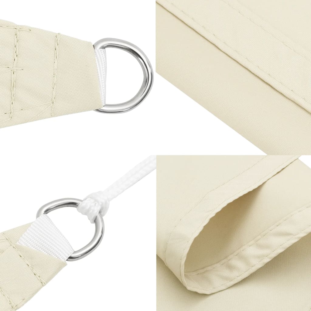 vidaXL Sonnensegel Oxford-Gewebe Rechteckig 2x2,5 m Creme