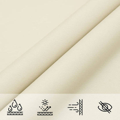 vidaXL Sonnensegel Oxford-Gewebe Rechteckig 2,5x3 m Creme