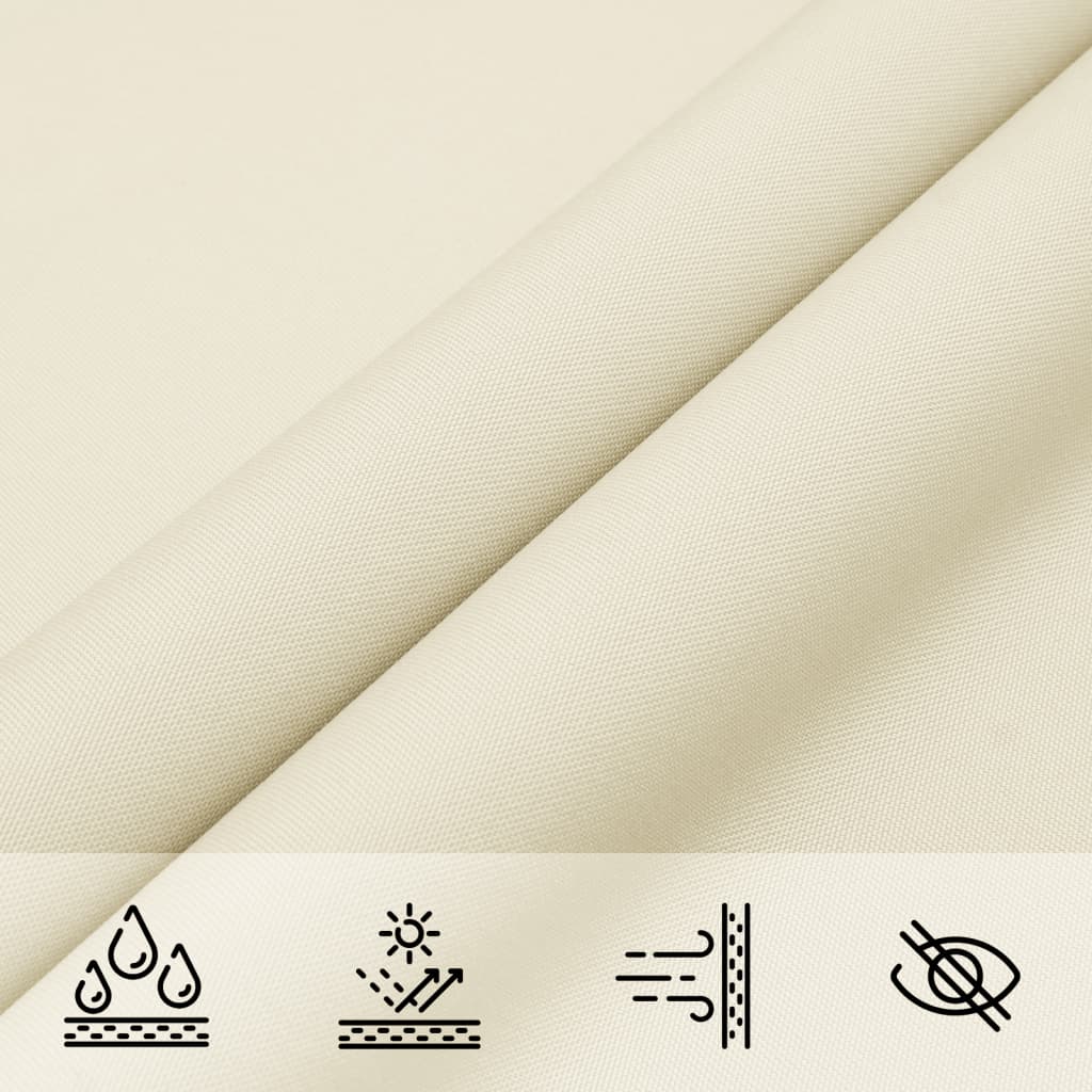 vidaXL Sonnensegel Oxford-Gewebe Rechteckig 2,5x4,5 m Creme