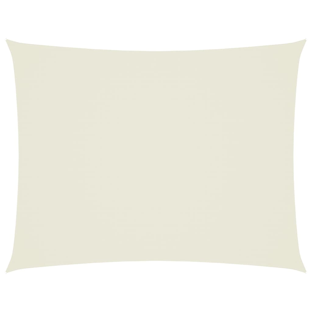vidaXL Sonnensegel Oxford-Gewebe Rechteckig 3x4 m Creme