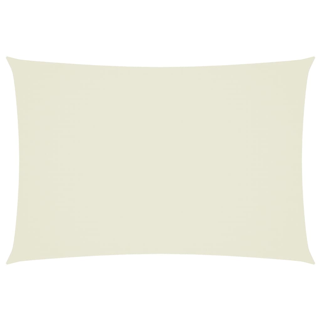 vidaXL Sonnensegel Oxford-Gewebe Rechteckig 3x5 m Creme