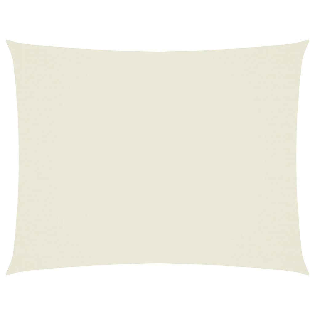 vidaXL Sonnensegel Oxford-Gewebe Rechteckig 3,5x5 m Creme