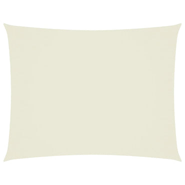 vidaXL Sonnensegel Oxford-Gewebe Rechteckig 3,5x5 m Creme