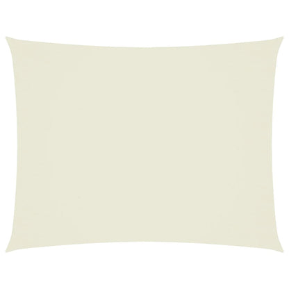 vidaXL Sonnensegel Oxford-Gewebe Rechteckig 3,5x5 m Creme