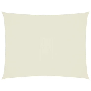 vidaXL Sonnensegel Oxford-Gewebe Rechteckig 4x5 m Creme