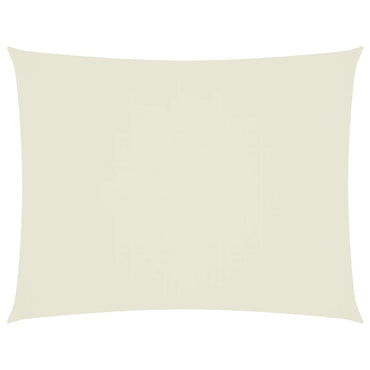 vidaXL Sonnensegel Oxford-Gewebe Rechteckig 5x6 m Creme
