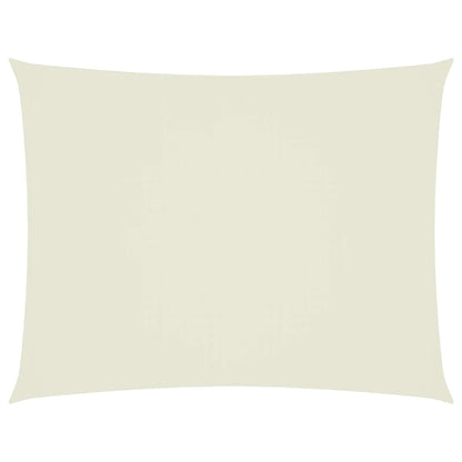 vidaXL Sonnensegel Oxford-Gewebe Rechteckig 5x6 m Creme