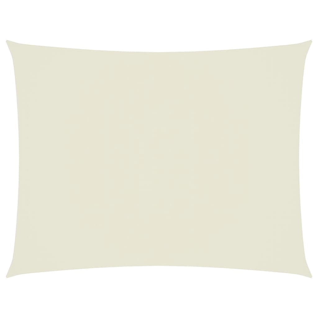 vidaXL Sonnensegel Oxford-Gewebe Rechteckig 6x7 m Creme