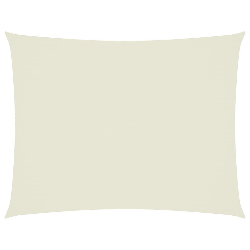 vidaXL Voile d'ombrage en tissu Oxford rectangulaire 6x8 m Crème