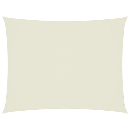 vidaXL Voile d'ombrage en tissu Oxford rectangulaire 6x8 m Crème