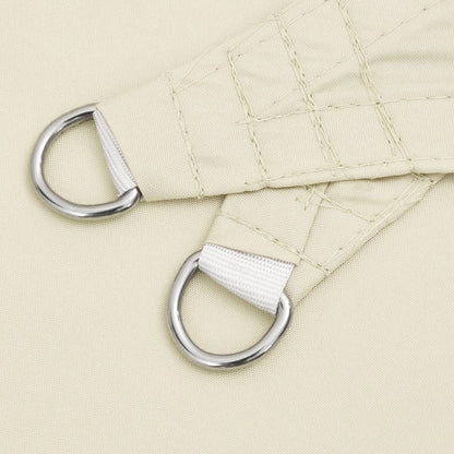 vidaXL Voile d'ombrage en tissu Oxford rectangulaire 6x8 m Crème