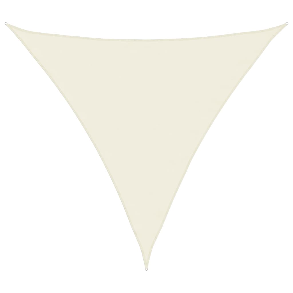vidaXL Sonnensegel Oxford-Gewebe Dreieckig 4x4x4 m Creme