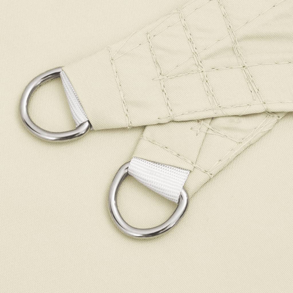 Sonnensegel Oxford-Gewebe Dreieckig 4x5x6,4 m Creme