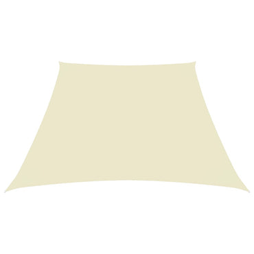 vidaXL Sonnensegel Oxford-Gewebe Trapezförmig 2/4x3 m Cremeweiß