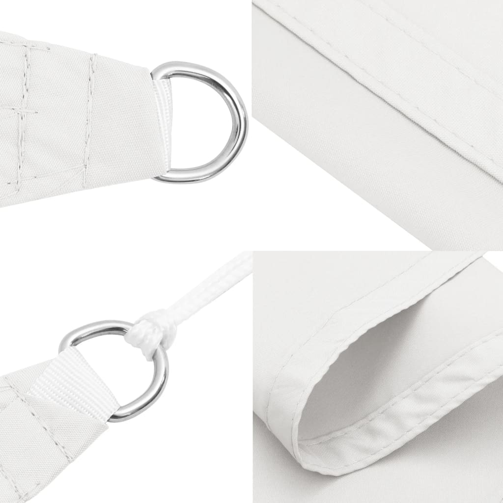 vidaXL Sonnensegel Oxford-Gewebe Quadratisch 7x7 m Weiß