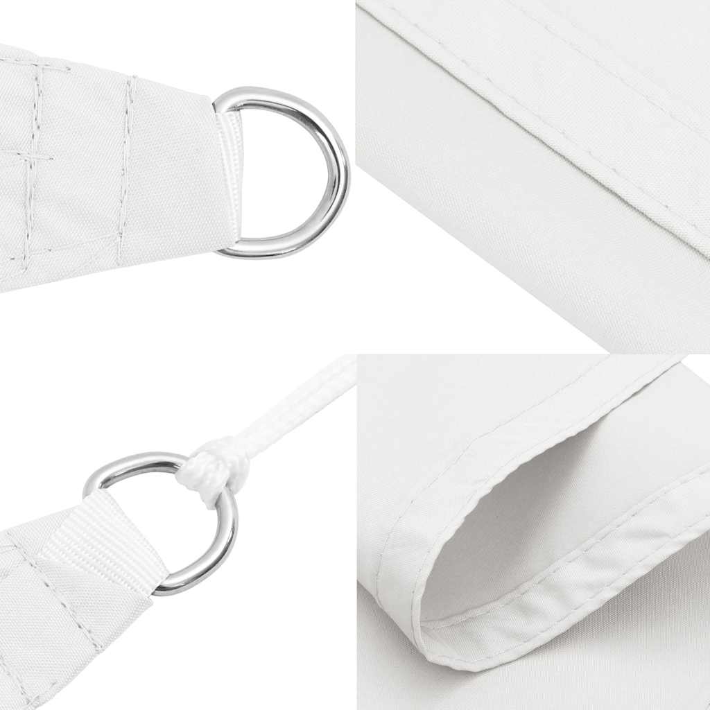 vidaXL Sonnensegel Oxford-Gewebe Rechteckig 3x4,5 m Weiß