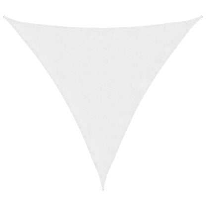 vidaXL Voile d'ombrage en tissu Oxford triangulaire 4x4x4 m blanc