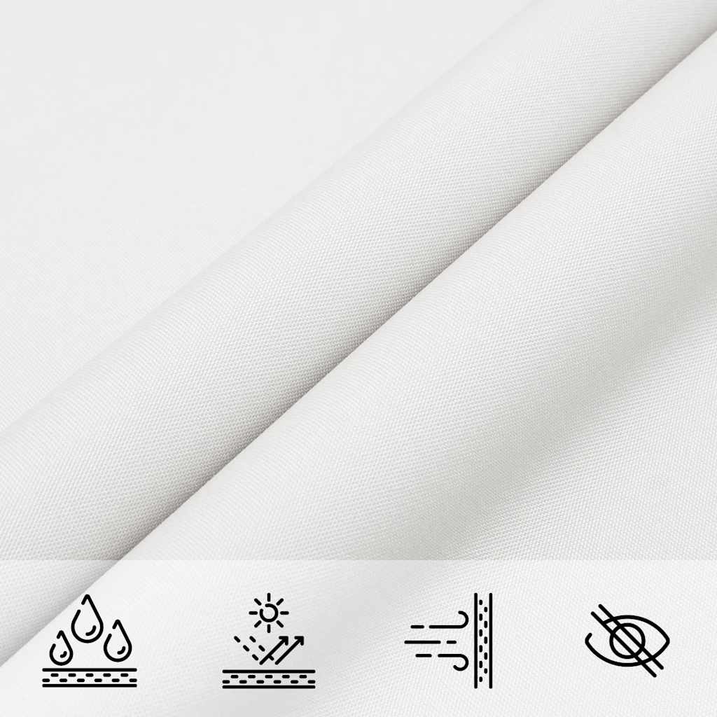 vidaXL Voile d'ombrage en tissu Oxford triangulaire 4x4x4 m blanc