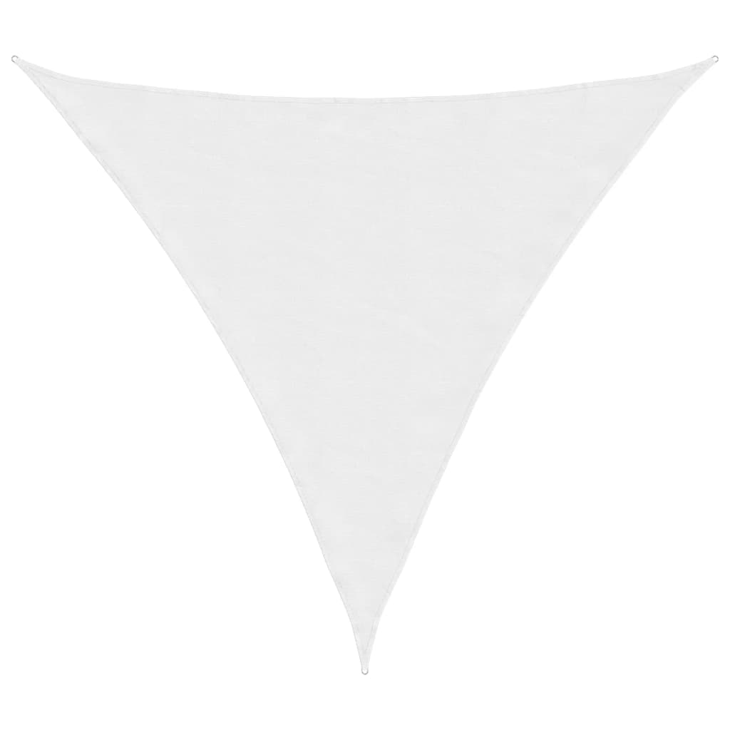 vidaXL Sonnensegel Oxford-Gewebe Dreieckig 4,5x4,5x4,5 m Weiß