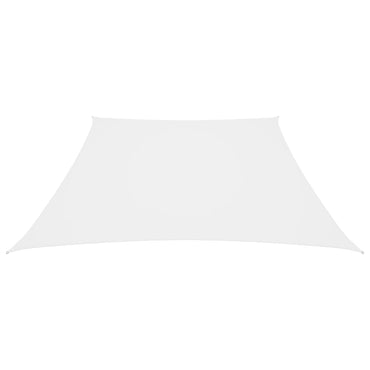 vidaXL Sonnensegel Oxford-Gewebe Trapezform 3/4x3 m Weiß