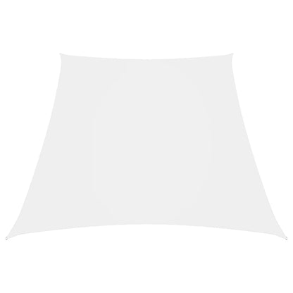 vidaXL Sonnensegel Oxford-Gewebe Trapezförmig 3/5x4 m Weiß