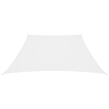 vidaXL Sonnensegel Oxford-Gewebe Trapezförmig 3/5x4 m Weiß
