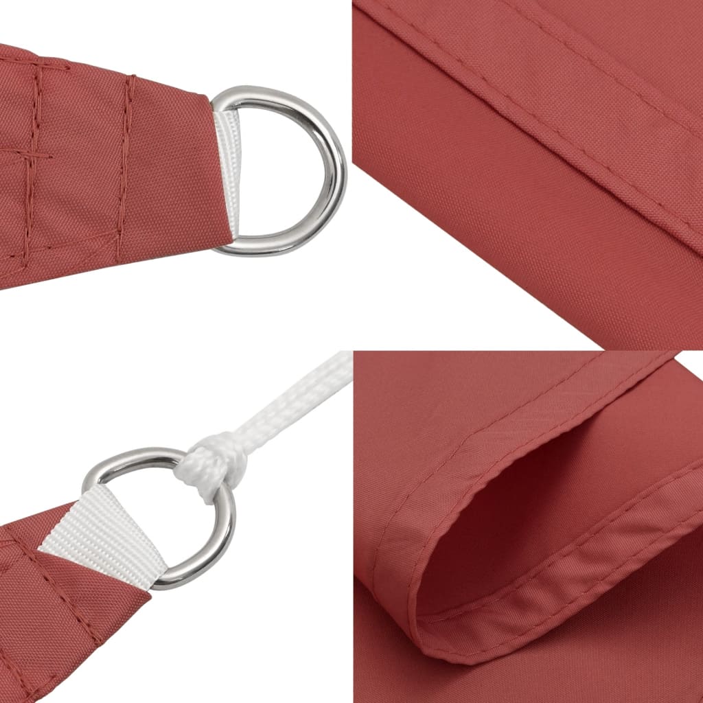 vidaXL Sonnensegel Oxford-Gewebe Quadratisch 3x3 m Terrakotta-Rot