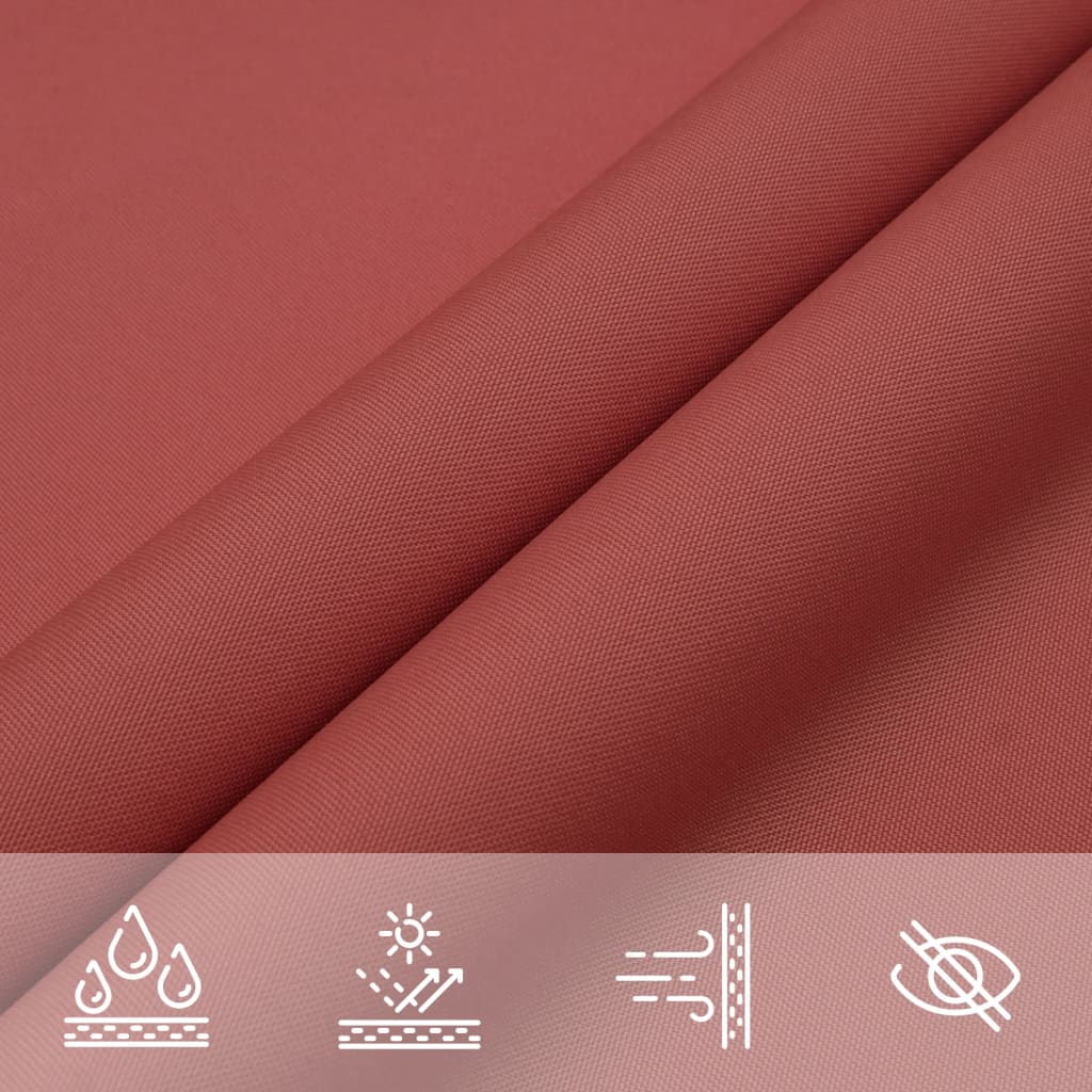 vidaXL Sonnensegel Oxford-Gewebe Quadratisch 3x3 m Terrakotta-Rot