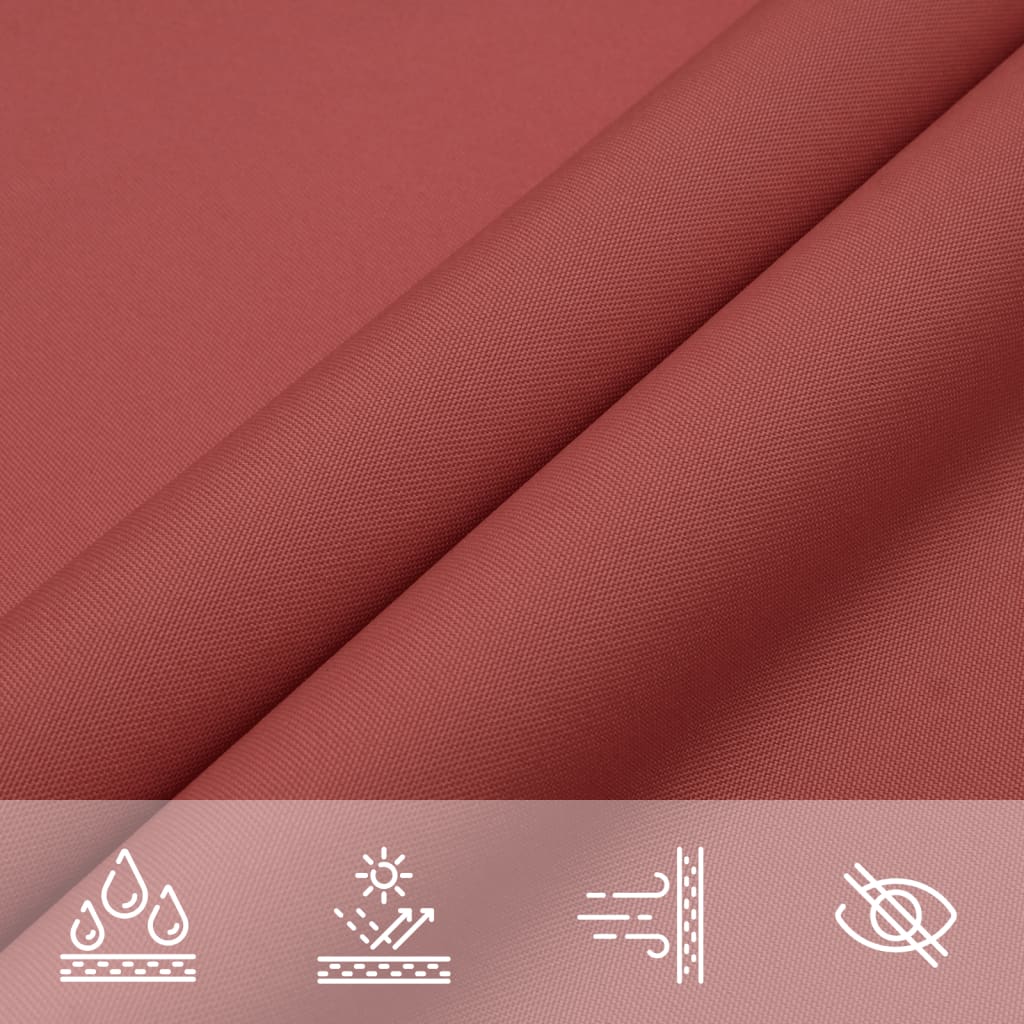 vidaXL Sonnensegel Oxford-Gewebe Quadratisch 5x5 m Terrakotta-Rot
