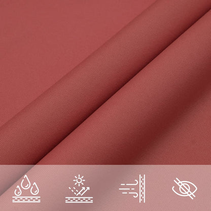 vidaXL Sonnensegel Oxford-Gewebe Quadratisch 7x7 m Terrakotta-Rot