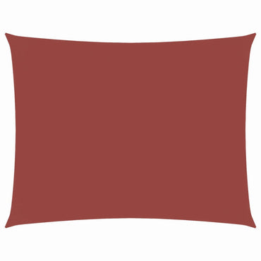 vidaXL Voile d'ombrage en tissu Oxford rectangulaire 3x4 m rouge terre cuite