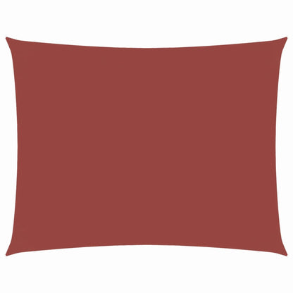 Sonnensegel Oxford-Gewebe Rechteckig 3x4 m Terrakotta-Rot