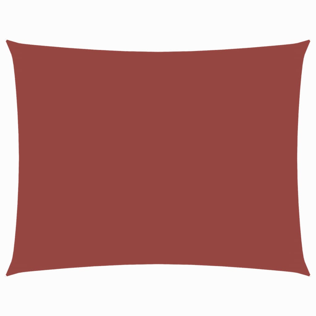 vidaXL Voile d'ombrage en tissu Oxford rectangulaire 5x6 m rouge terre cuite