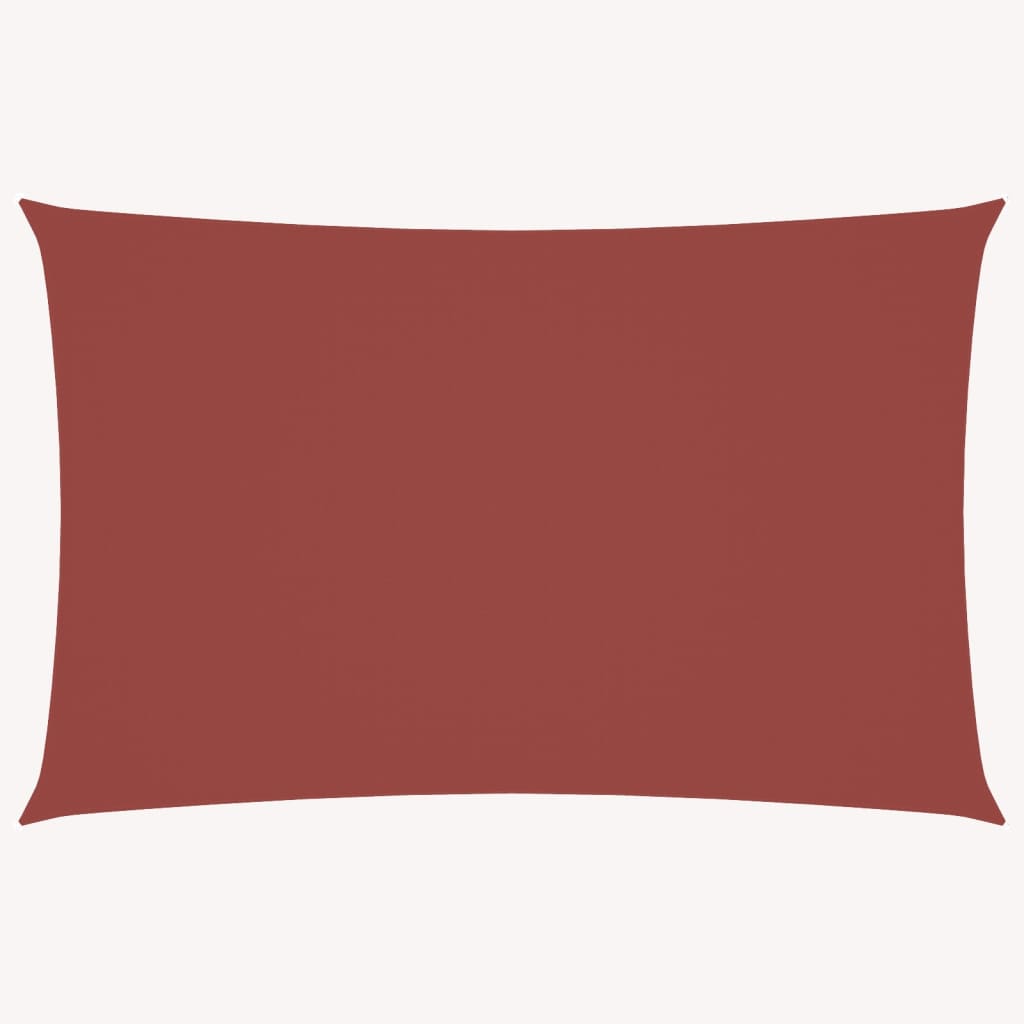 vidaXL Voile d'ombrage en tissu Oxford rectangulaire 5x7 m Rouge terre cuite