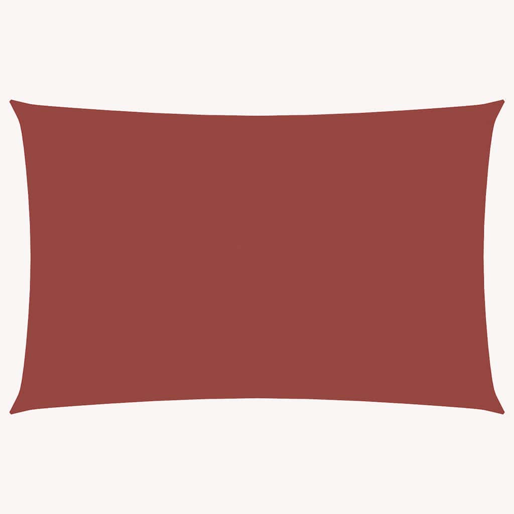 vidaXL Voile d'ombrage en tissu Oxford rectangulaire 5x8 m Rouge terre cuite