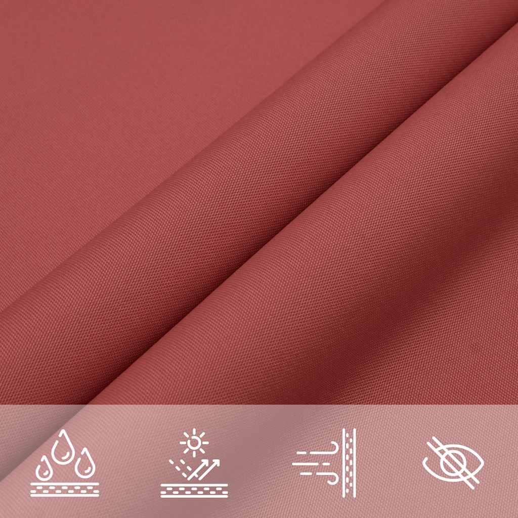 vidaXL Voile d'ombrage en tissu Oxford rectangulaire 5x8 m Rouge terre cuite