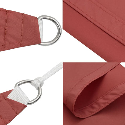 Sonnensegel Oxford-Gewebe Dreieckig 2,5x2,5x3,5m Terrakotta-Rot