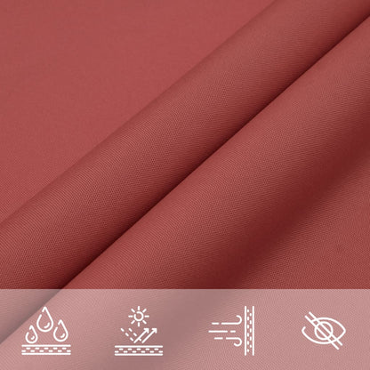 vidaXL Sonnensegel Oxford-Gewebe Dreieckig 5x6x6 m Terrakotta-Rot
