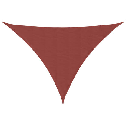 vidaXL Voile d'ombrage en tissu Oxford triangulaire 4x5x6,4 m rouge terre cuite
