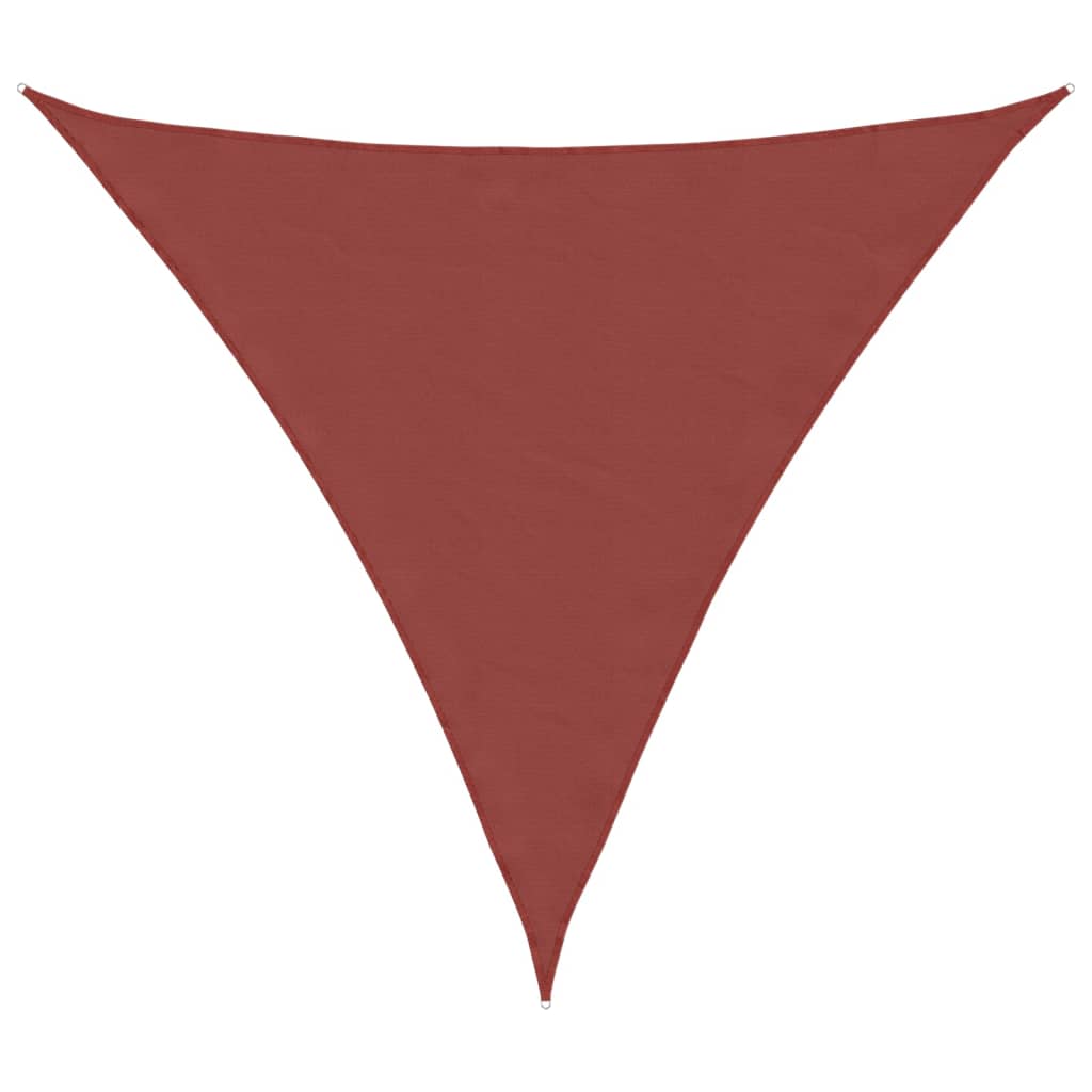 vidaXL Voile d'ombrage en tissu Oxford triangulaire 6x6x6 m rouge terre cuite