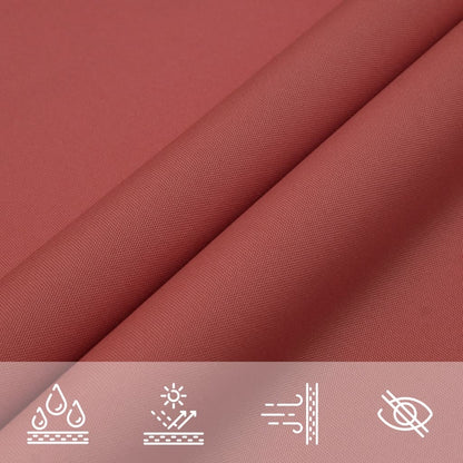 vidaXL Voile d'ombrage en tissu Oxford triangulaire 6x6x6 m rouge terre cuite