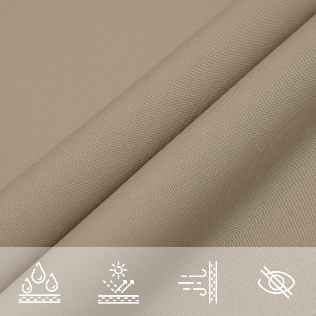 vidaXL Sonnensegel Oxford-Gewebe Quadratisch 2x2 m Taupe