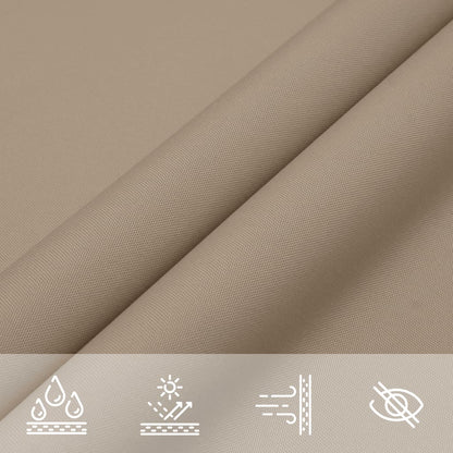 vidaXL Sonnensegel Oxford-Gewebe Quadratisch 3x3 m Taupe